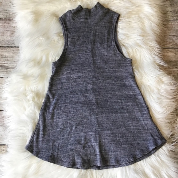 bleuh ciel Tops - Turtleneck Swing Tank Ribbed by Bleuh Ciel